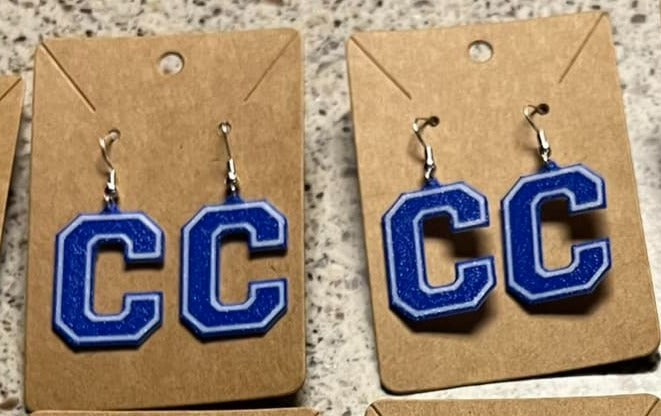 Custom Made Chippewa 'C' Earrings