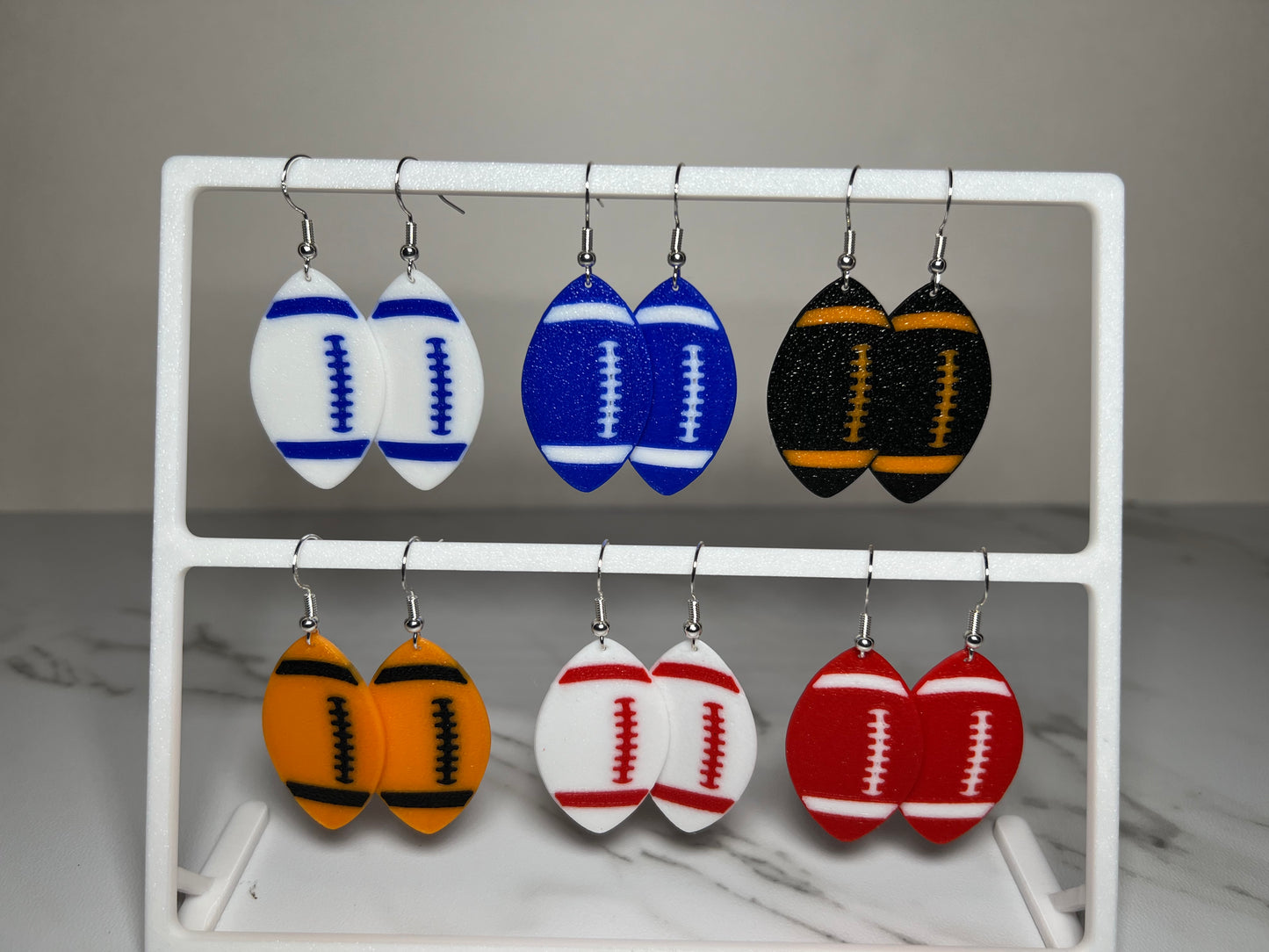 Custom made Football Earrings