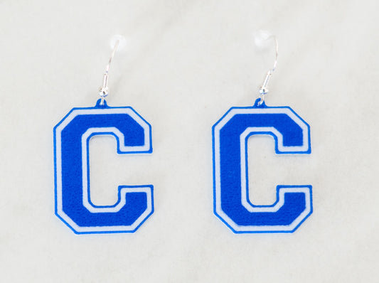 Custom Made Chippewa 'C' Earrings