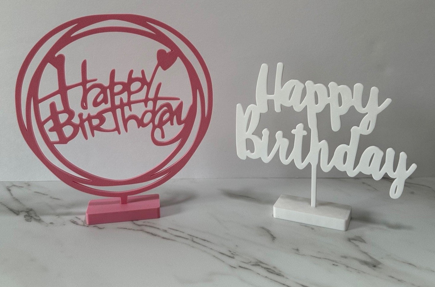 Happy Birthday Table Centerpiece set of 4