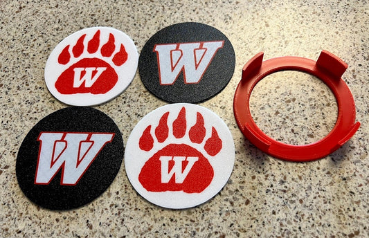 Custom Wadsworth Grizzly Coaster (set of 4)